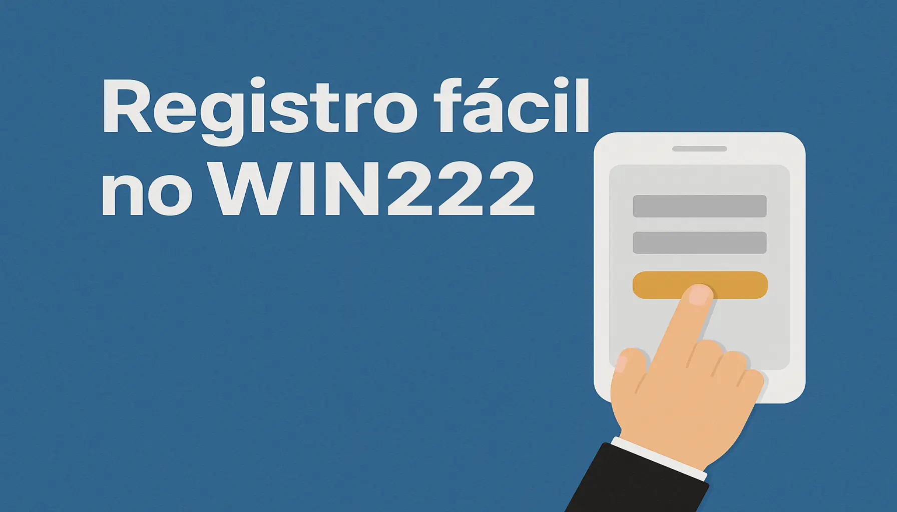 Não Perca tempo, o rRgistro na site WIN222